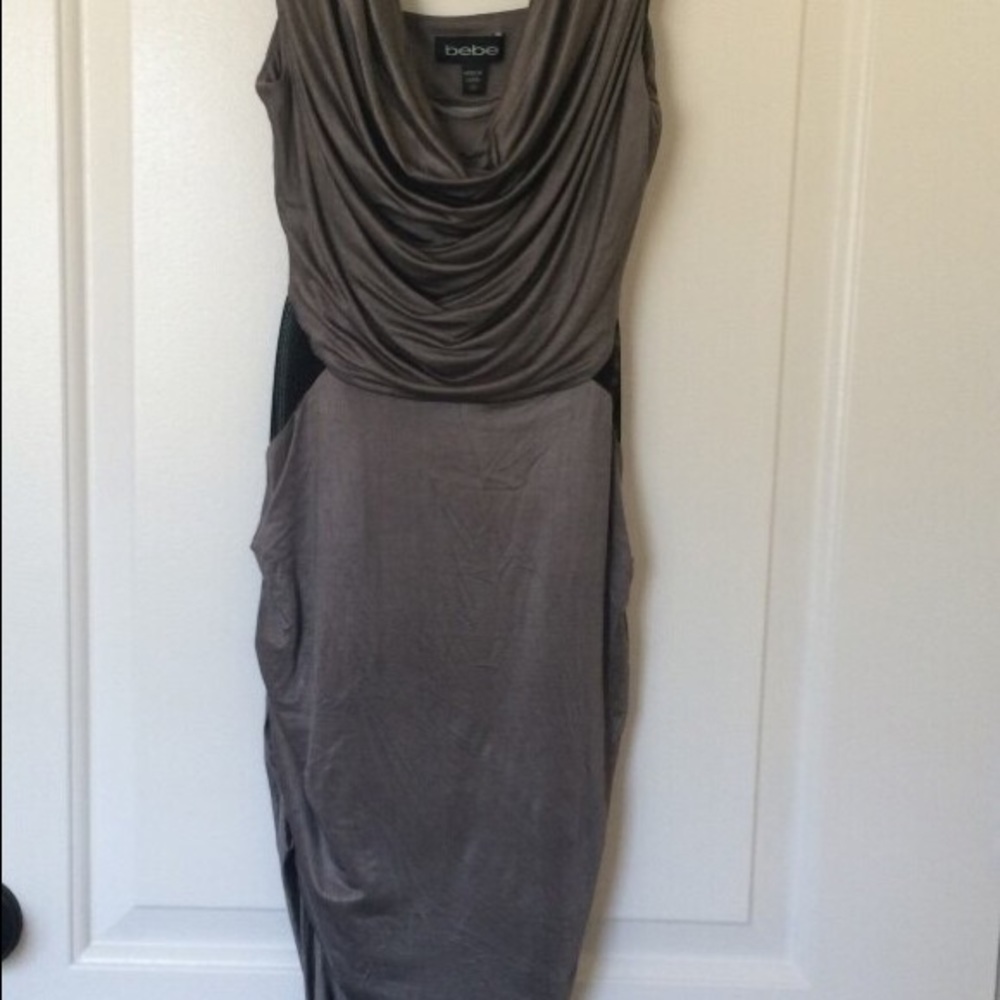 Bebe gray party dress